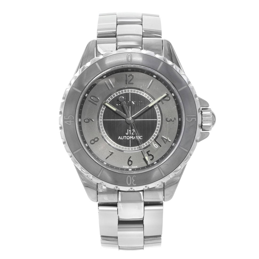Chanel J12 Chromatic Gray Automatic Watch H2934 Unisex with Box and Papers (1 of 7)