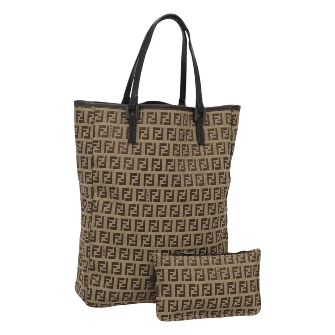 Fendi Beige Zucca Pattern Pre-Owned Women's Tote Bag: Fendi Beige Zucca Pattern Pre-Owned Women's Tote Bag This pre-owned Fendi Zucca tote bag in beige features the iconic design and offers ample space for daily essentials. It shows signs of use, includi
