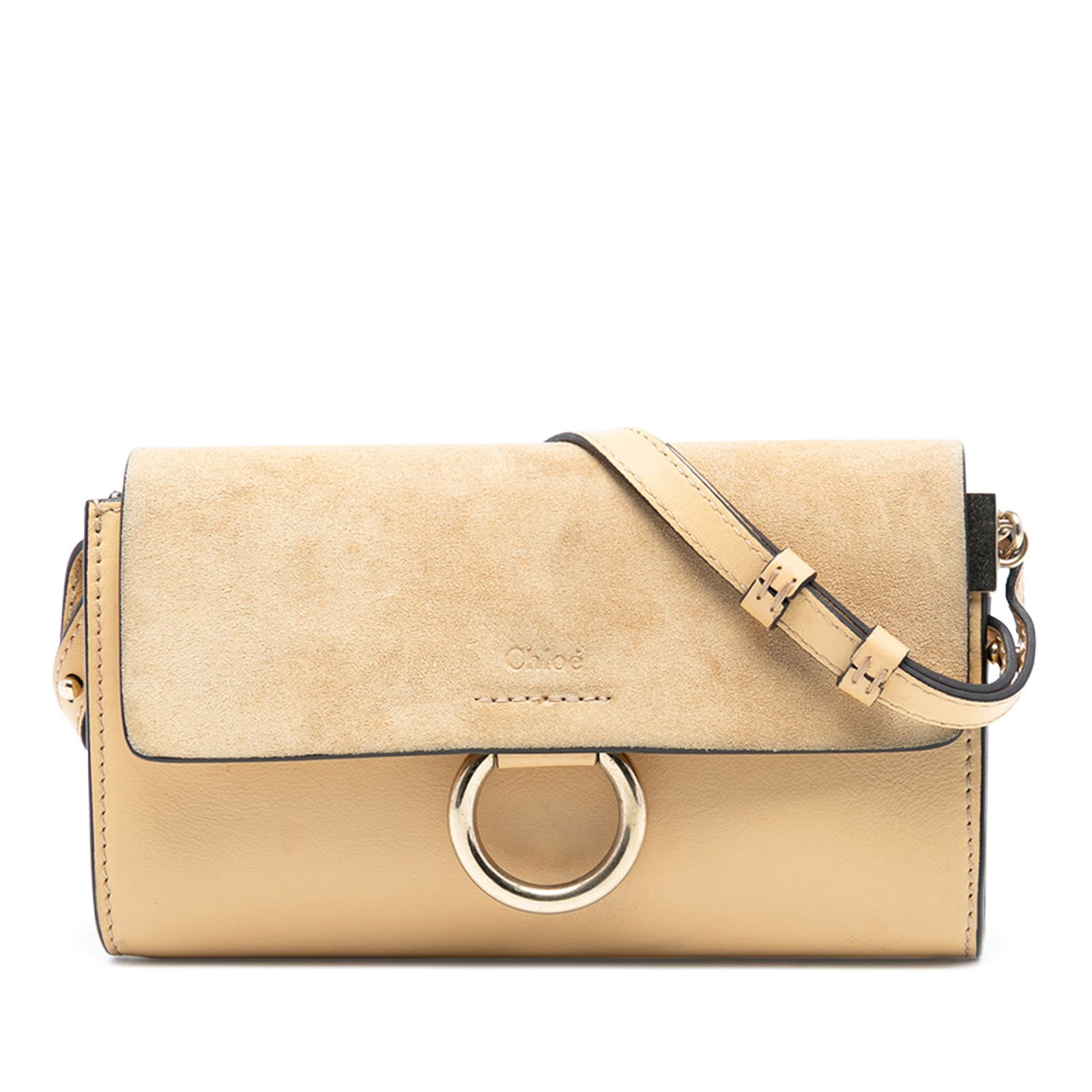 Chloe Mini Faye Crossbody in Yellow Calfskin and Suede: Chloe Mini Faye Crossbody in Yellow Calfskin and Suede Introducing the Chloe Mini Calfskin and Suede Faye Crossbody, a stylish accessory that combines luxury and functionality. This exquisite bag is c