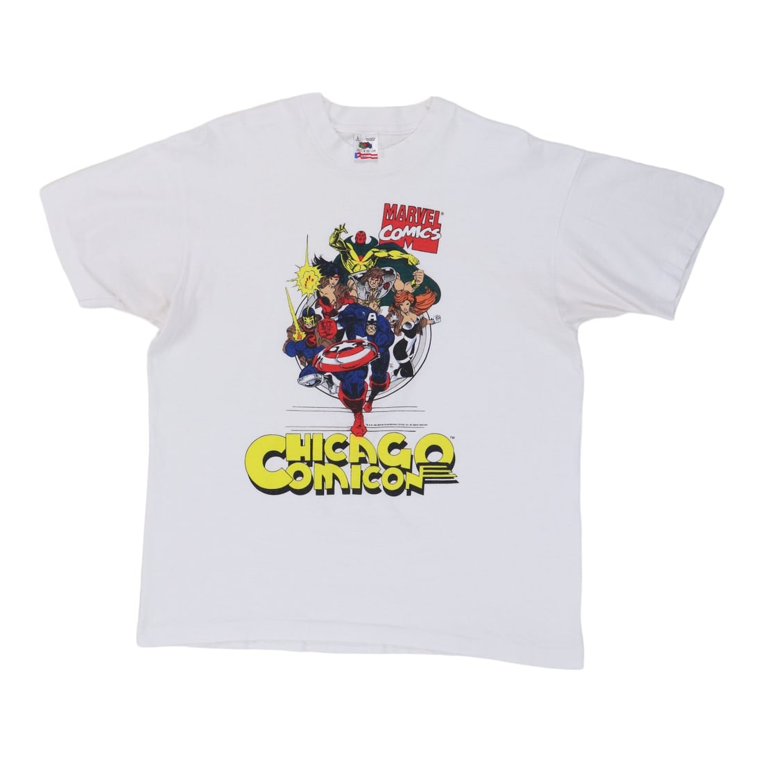 Vintage 1994 Chicago Comicon Marvel Comics Cotton Shirt (1 of 4)