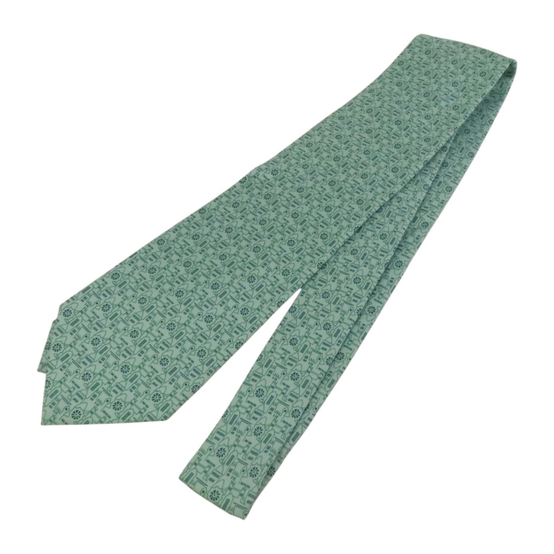 Dunhill Silk Necktie Light Green Regular Tie (1 of 9)