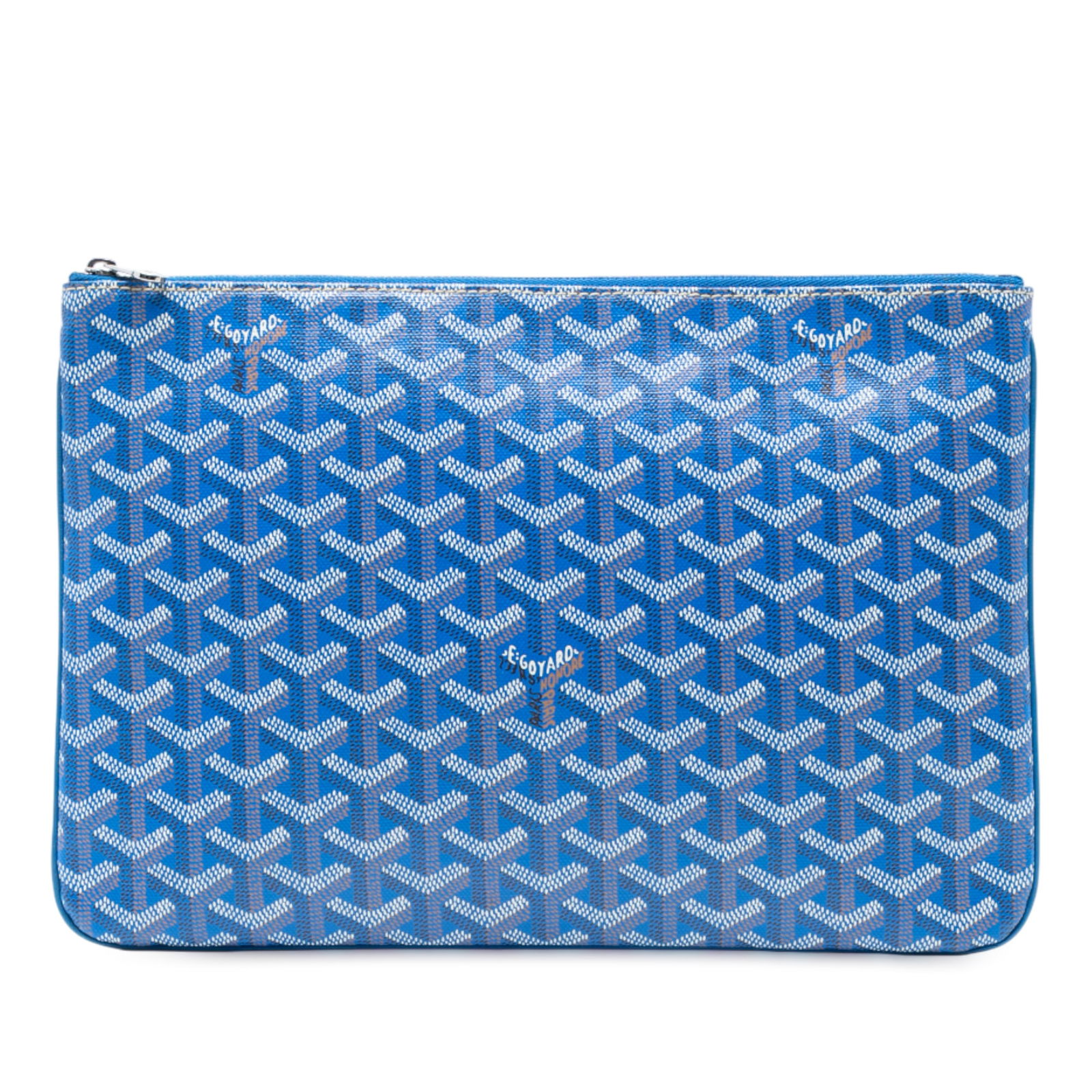 Goyard Goyardine Senat MM Blue Coated Canvas Bag (1 of 7)