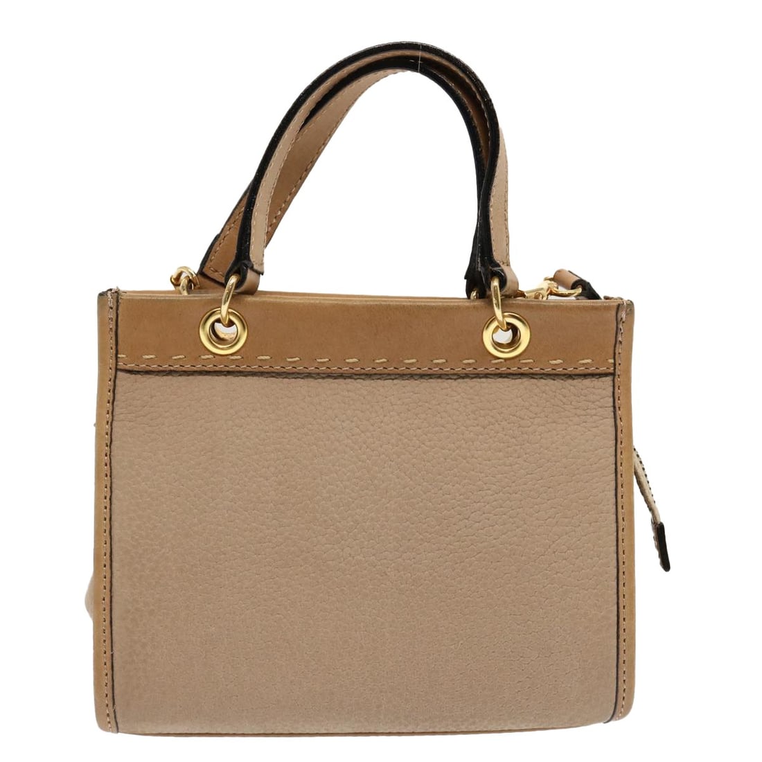Celine Beige Shoulder Handbag with Top Handles (1 of 2)