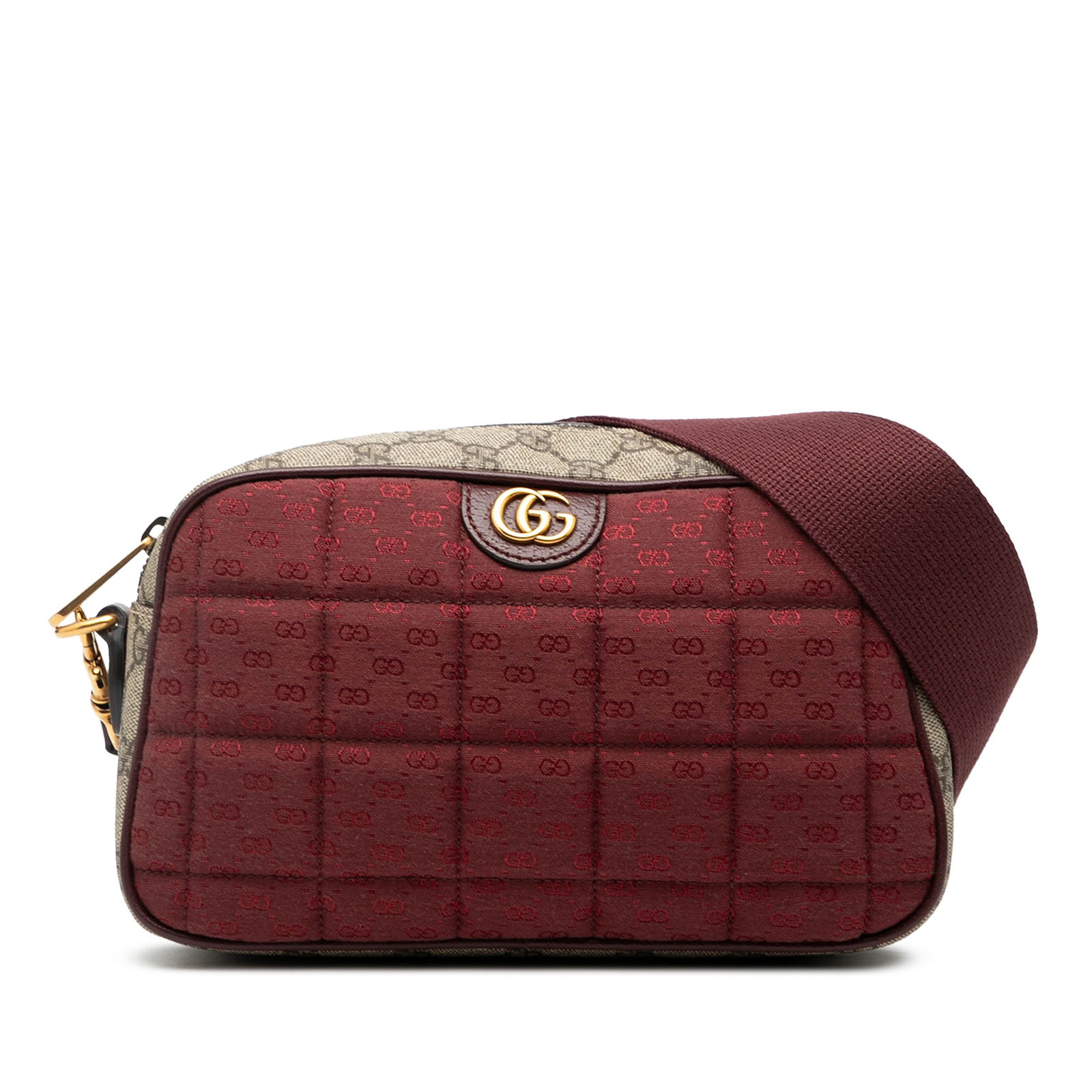 Gucci GG Supreme and Mini GG Canvas Small Quilted Crossbody Bag (1 of 8)