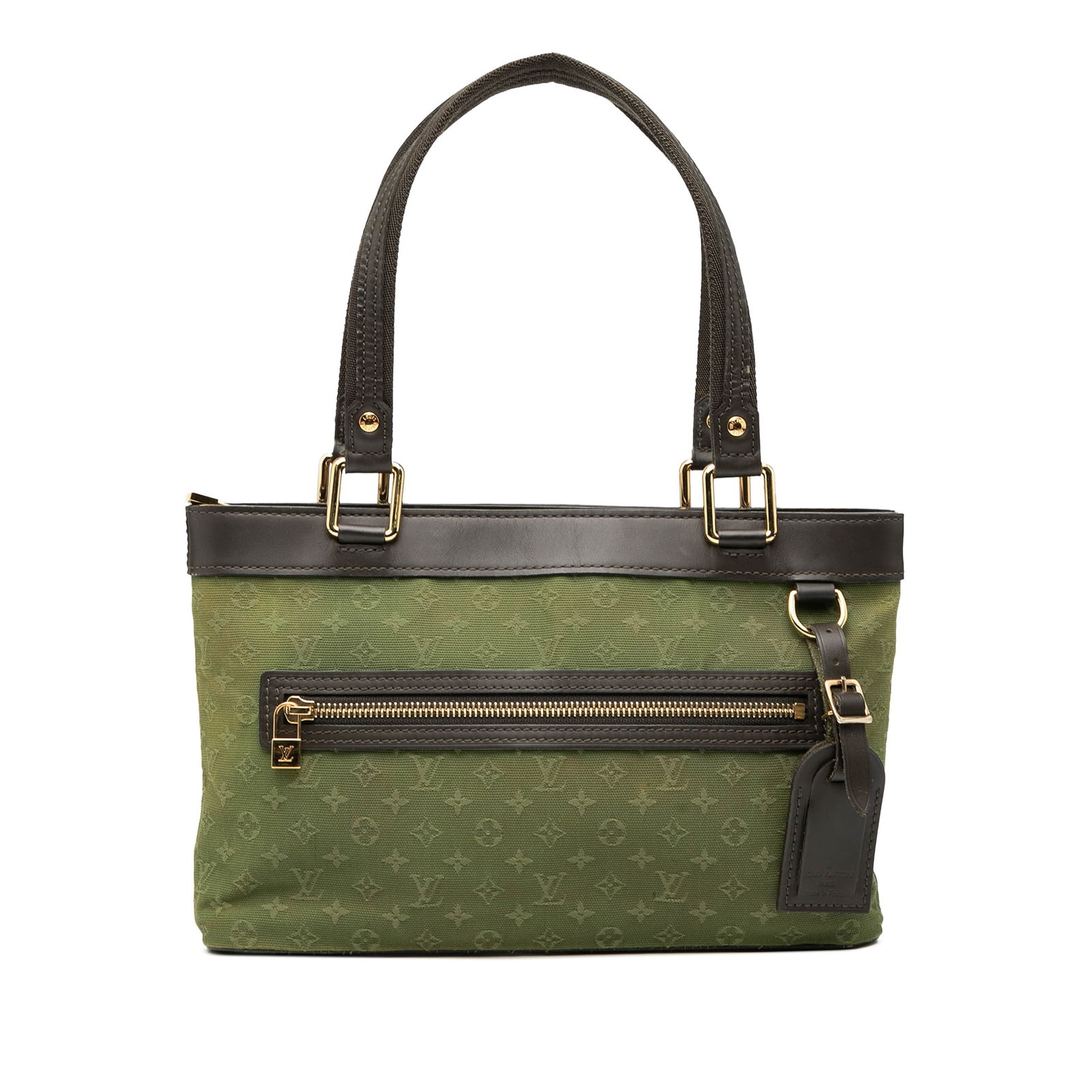 Louis Vuitton Monogram Mini Lin Lucille PM Green Fabric Bag (1 of 7)