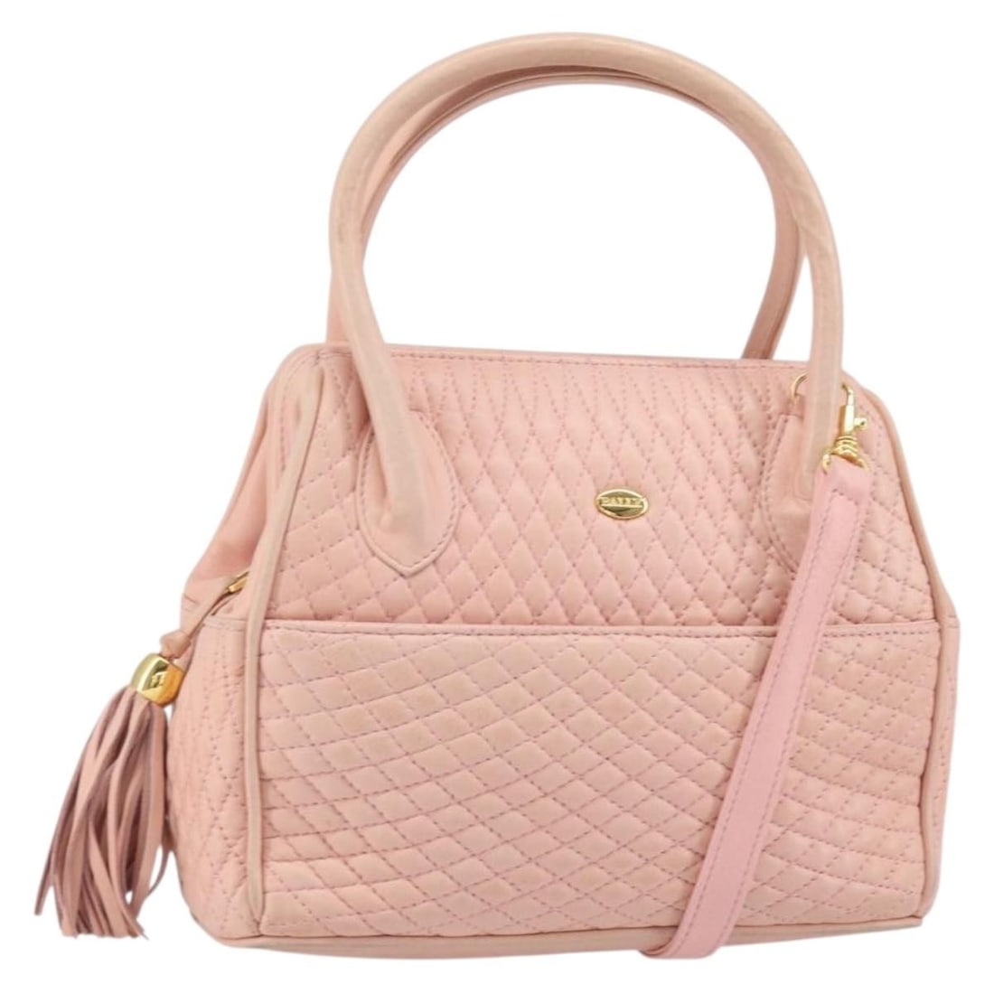Pink vintage handbag by Bally for women (1 of 1)