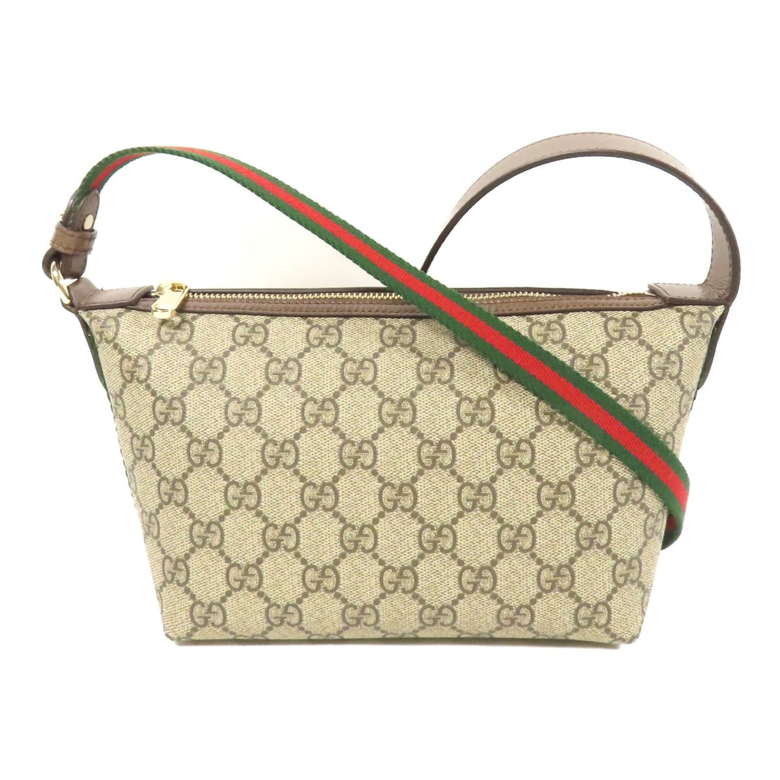 GUCCI Ophidia Mini Shoulder Bag Coated Canvas Brown Beige GHW (1 of 16)