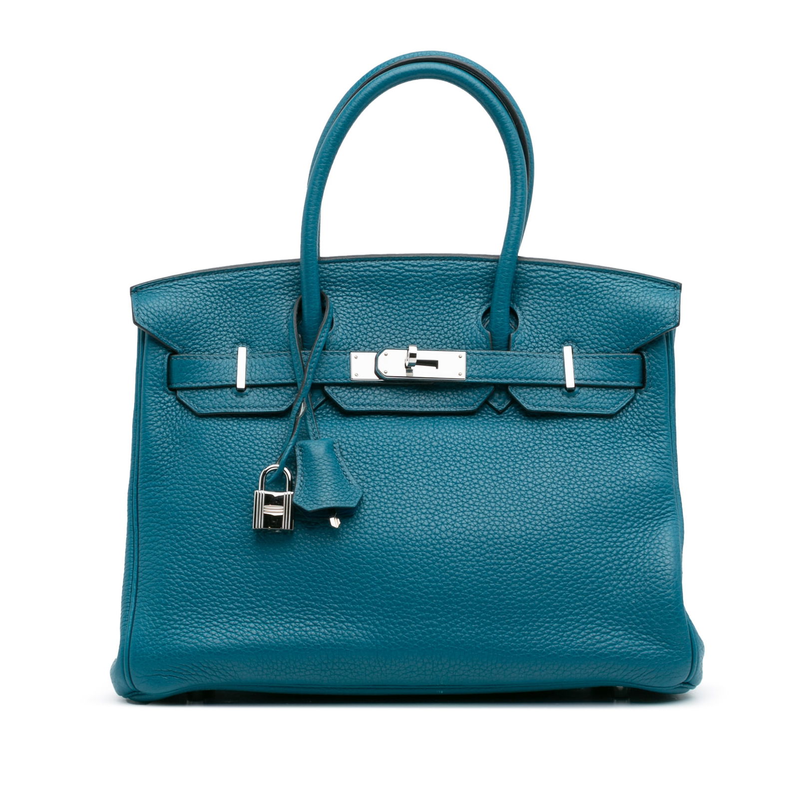 Hermes Togo Birkin Retourne 30 Cobalt Blue Leather Bag: Hermes Togo Birkin Retourne 30 Cobalt Blue Leather Bag Elevate your collection with this exquisite Hermes Togo Birkin Retourne 30, crafted from luxurious cobalt Togo leather. This iconic bag features