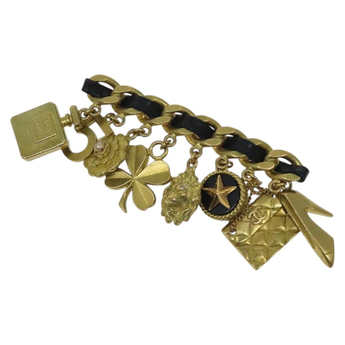 CHANEL Gold Tone CC Brooch France Authenticated (1 of 9)