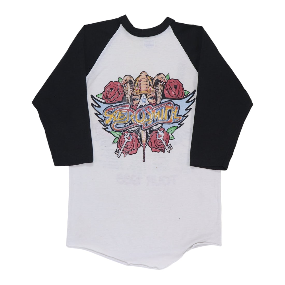 Vintage 1988 Aerosmith Permanent Vacation Tour Jersey: Vintage 1988 Aerosmith Permanent Vacation Tour Jersey Celebrate rock history with this original 1988 Aerosmith Permanent Vacation Tour Jersey. This true vintage shirt features striking front and back