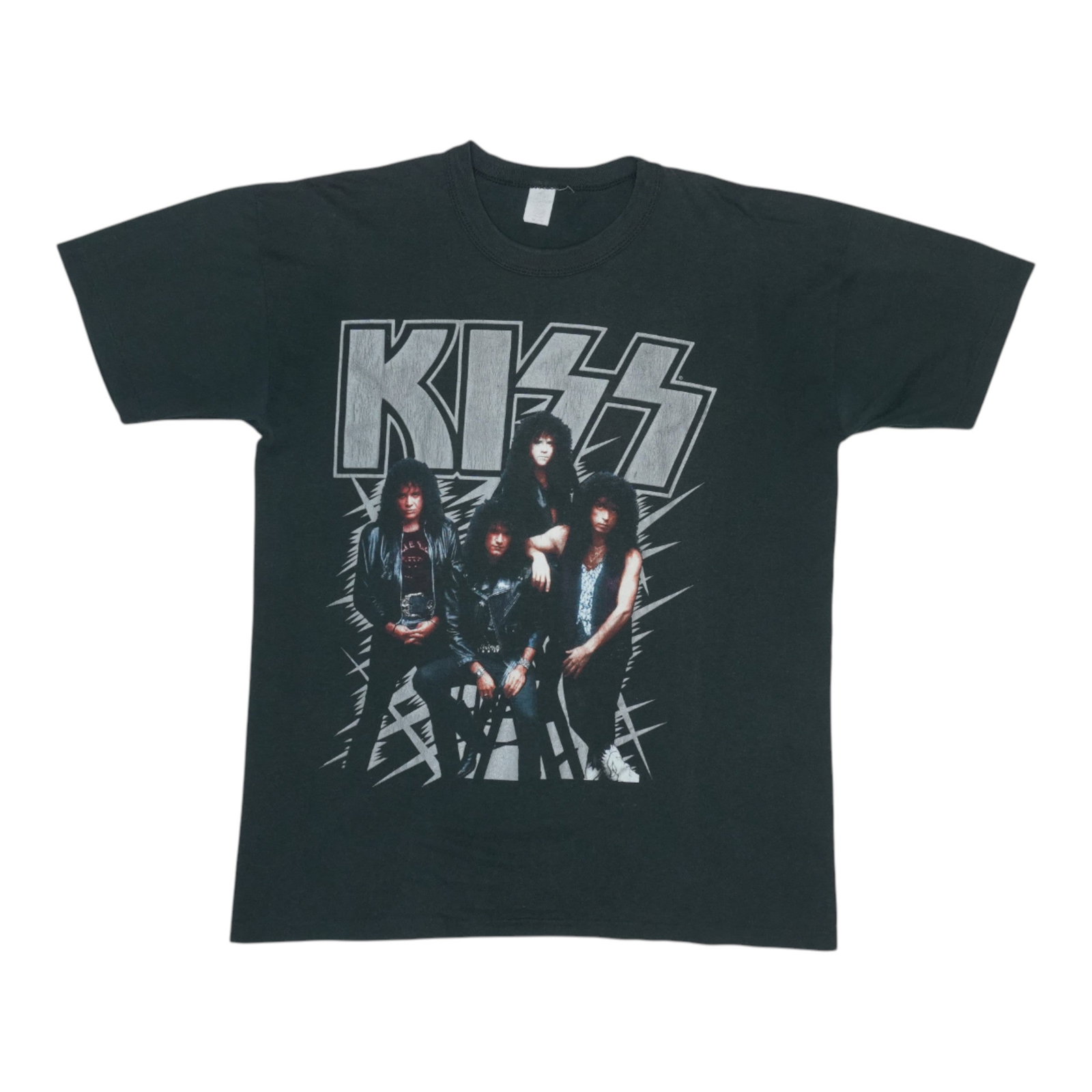 1990 Kiss Hot In The Shade Tour Vintage Black Shirt (1 of 5)