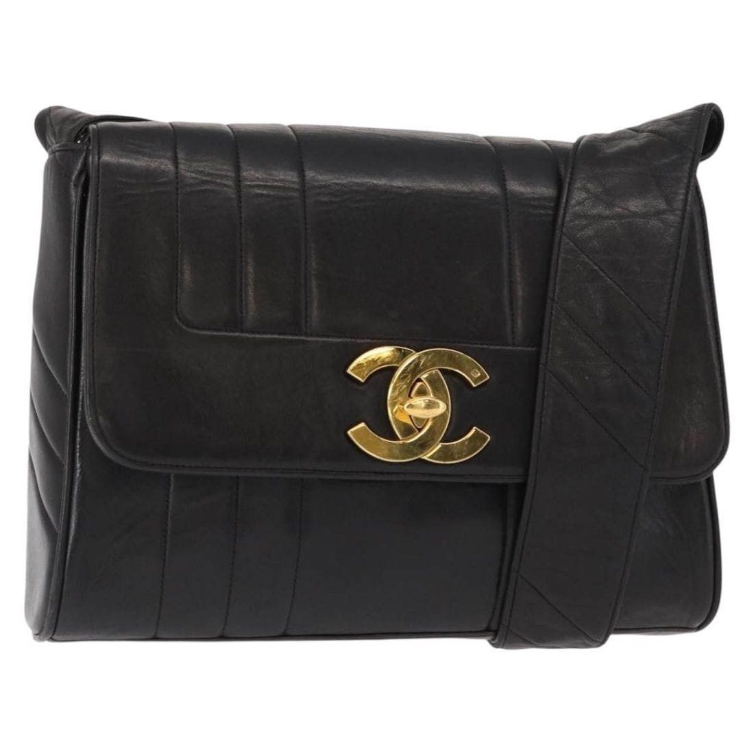 Chanel Mademoiselle Black Vintage CC Shoulder Bag (1 of 1)