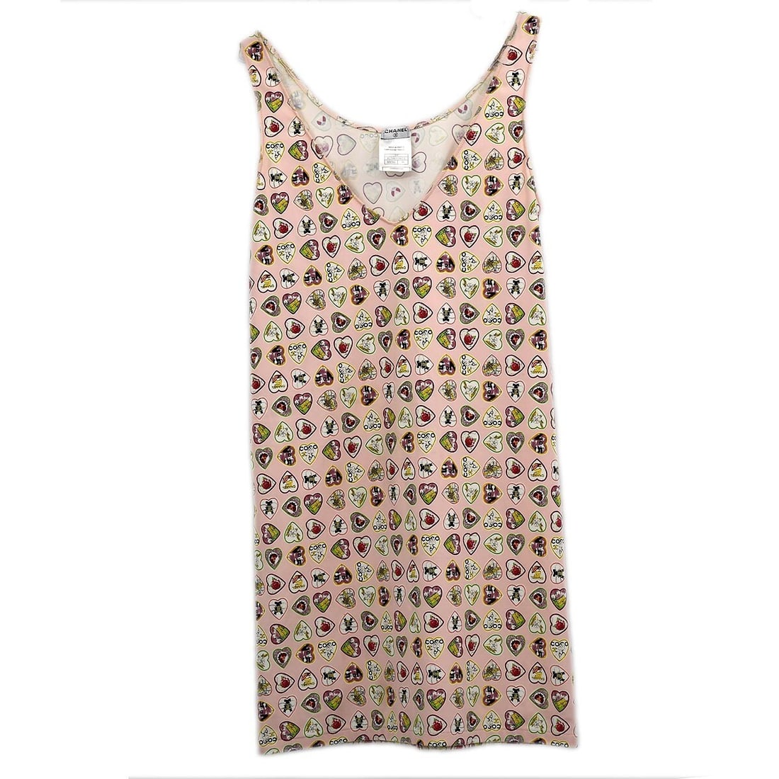 Chanel Vintage Valentine Pink Sleeveless Tank Dress 06P Size 38 (1 of 10)