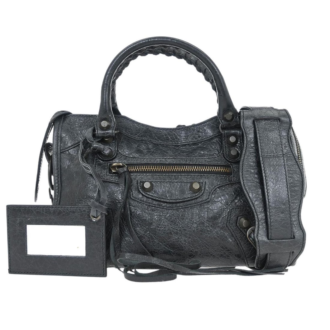 Balenciaga Black Classic Mini City 2way Leather Handbag 300295.1000 (1 of 10)