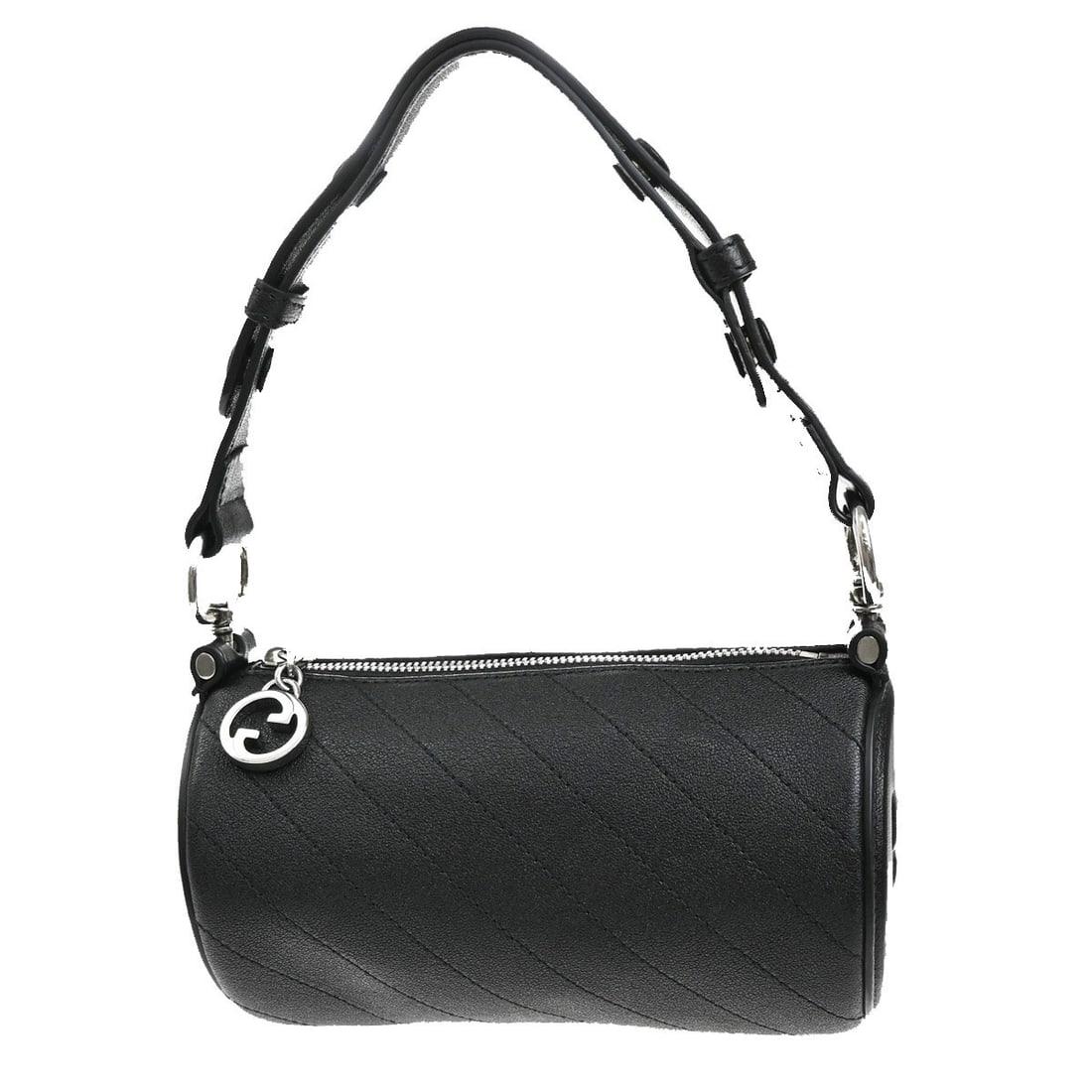 Black Gucci Blondie Pre-Owned Women's Shoulder Bag: Black Gucci Blondie Pre-Owned Women's Shoulder Bag This pre-owned Gucci Blondie shoulder bag features a black exterior and is designed for women. It is in excellent condition with only minor scuffs, w