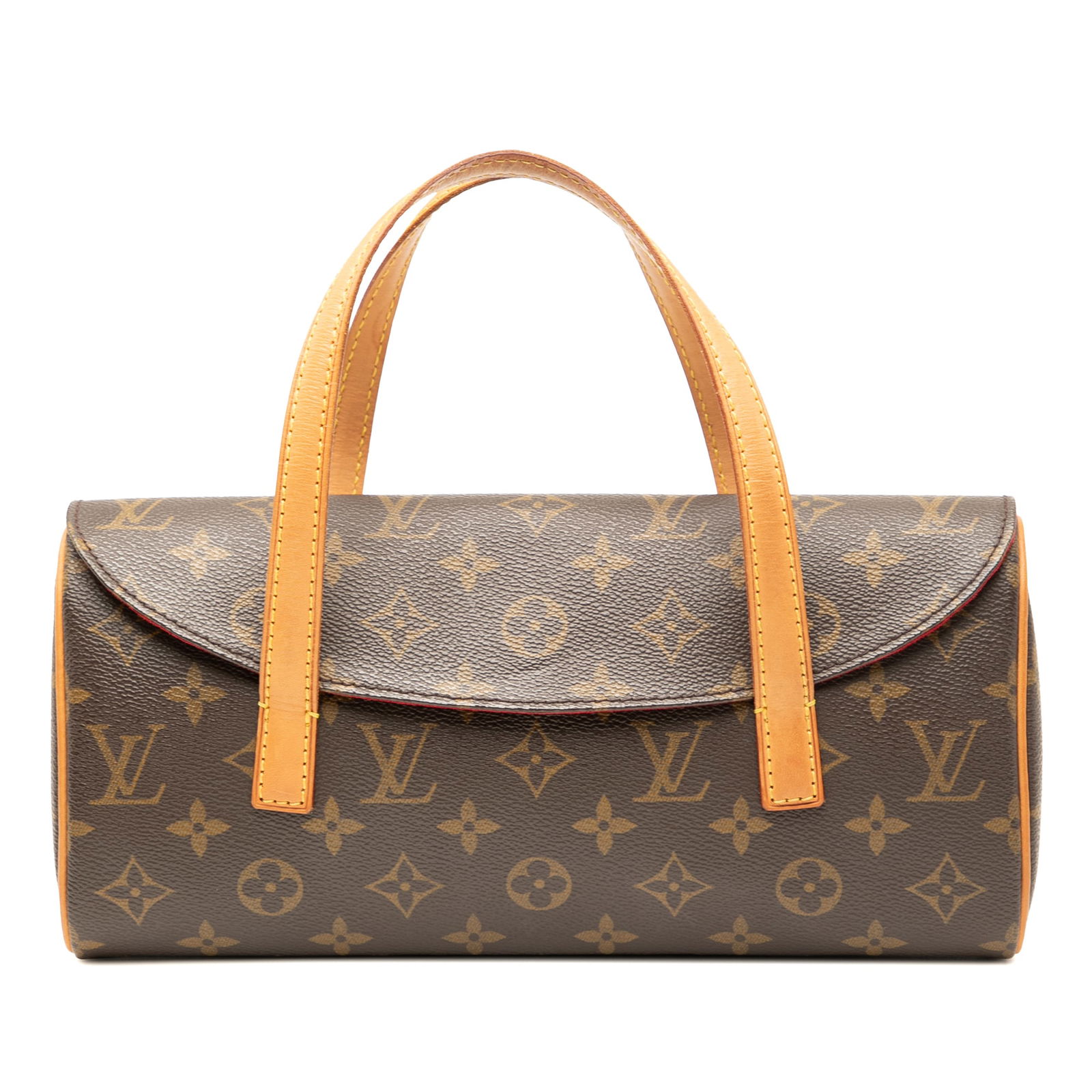 Louis Vuitton Sonatine Handbag in Monogram Canvas with Vachetta Leather Trim (1 of 8)