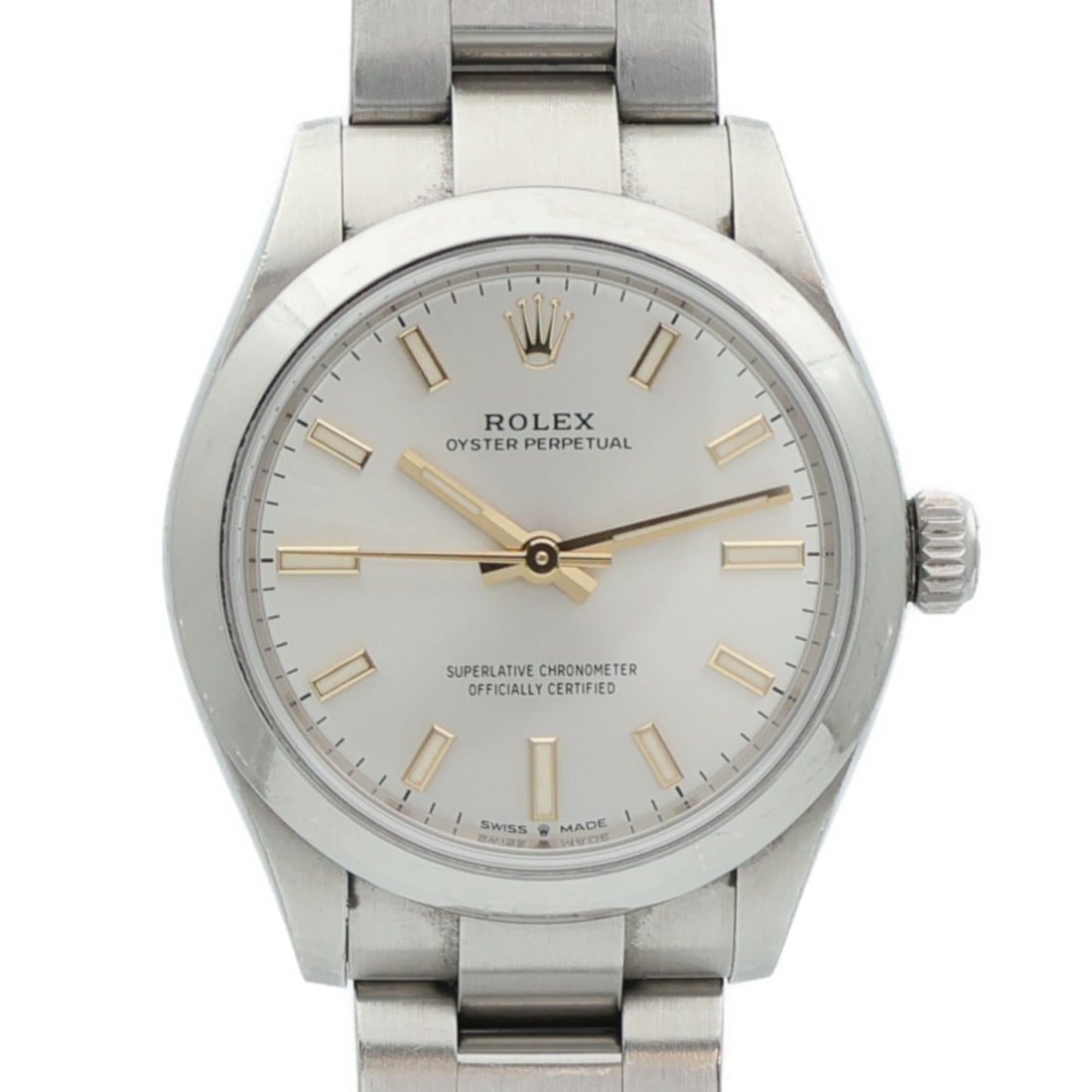 ROLEX Oyster Perpetual Automatic Stainless Steel Silver Watch (1 of 17)