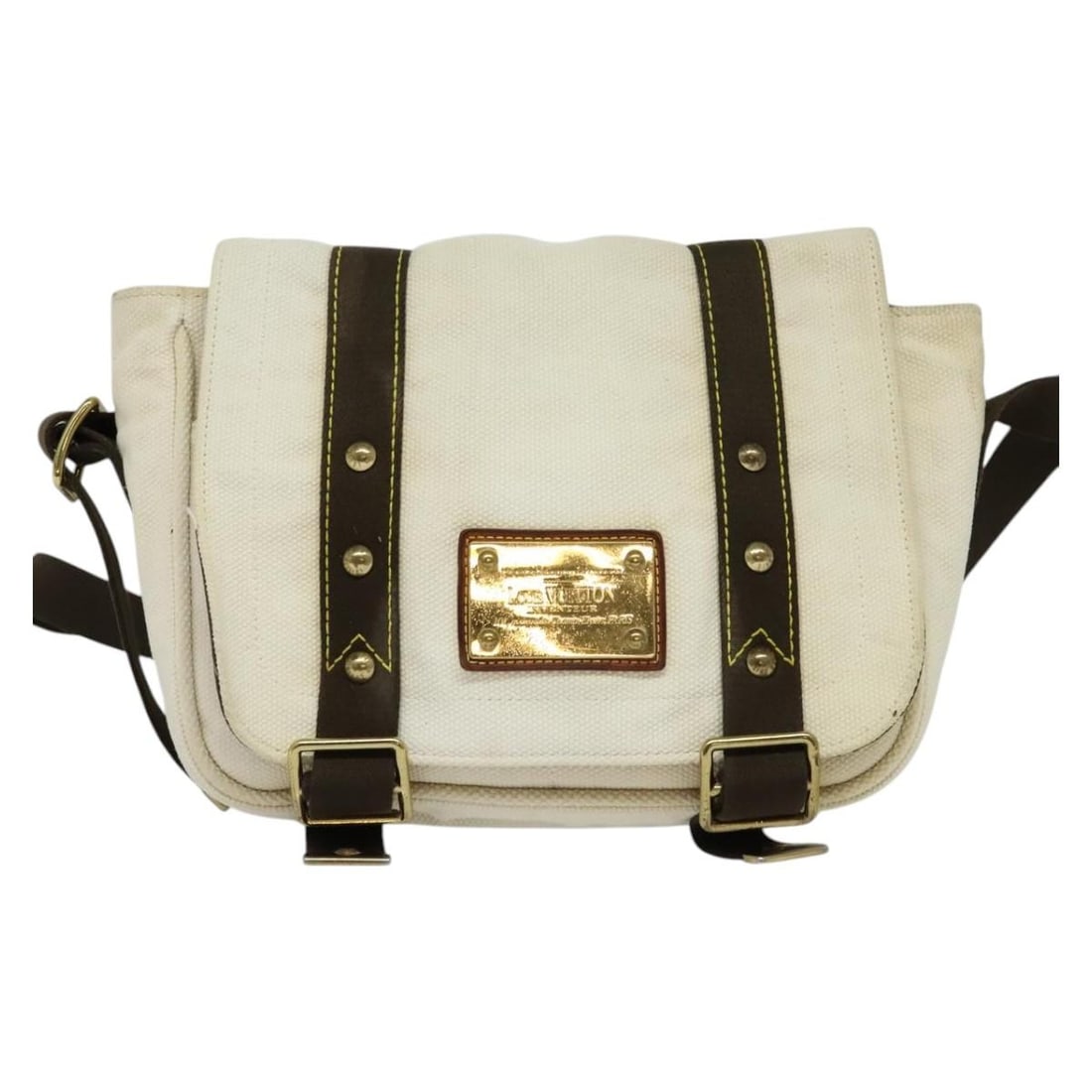 Antigua Besace Messenger Shoulder Bag by Louis Vuitton White (1 of 2)