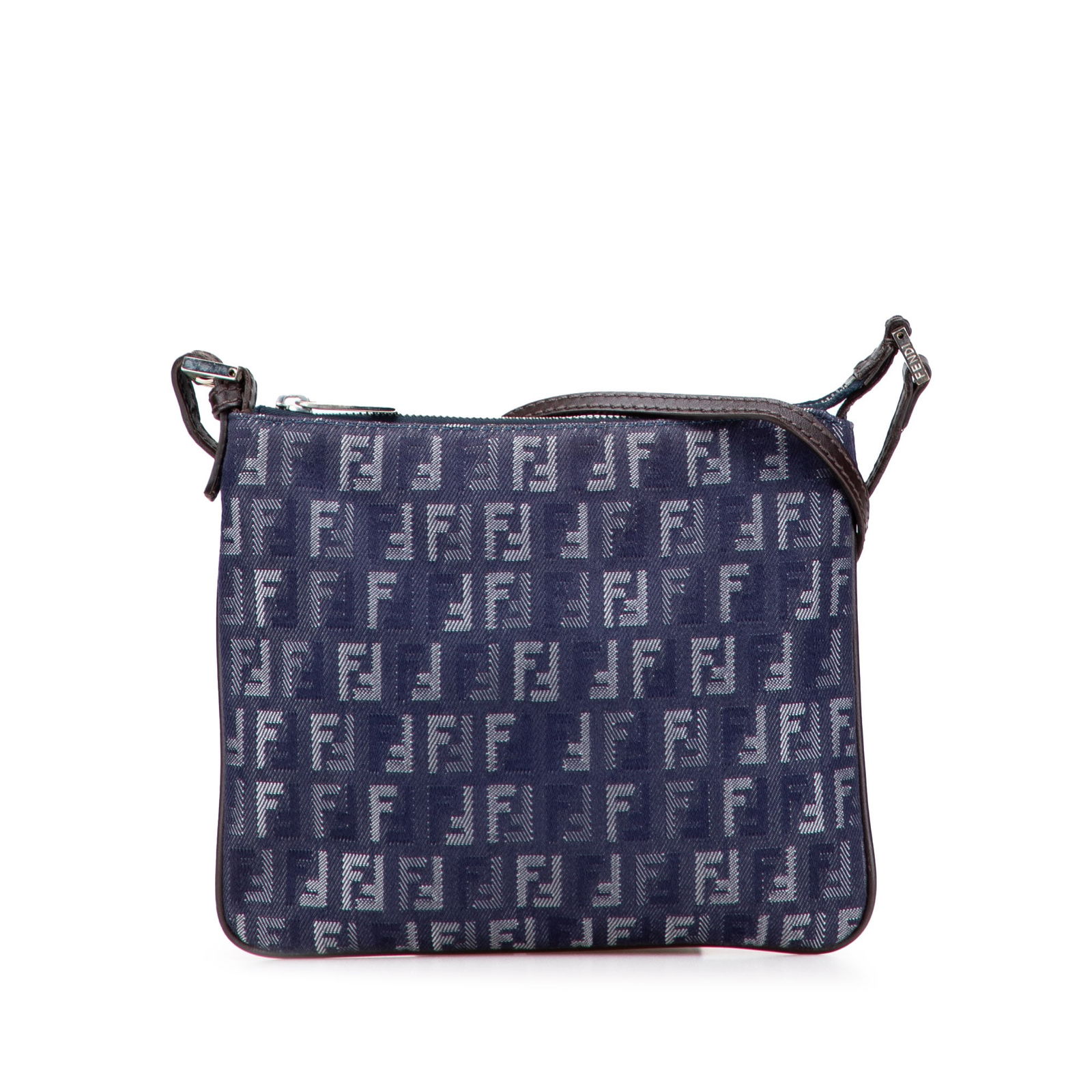 Fendi Zucchino Denim Crossbody Bag Blue Italy: Fendi Zucchino Denim Crossbody Bag Blue Italy The Fendi Zucchino Denim Crossbody is a stylish and practical accessory crafted from durable denim with elegant leather trim. This bag features a convenie