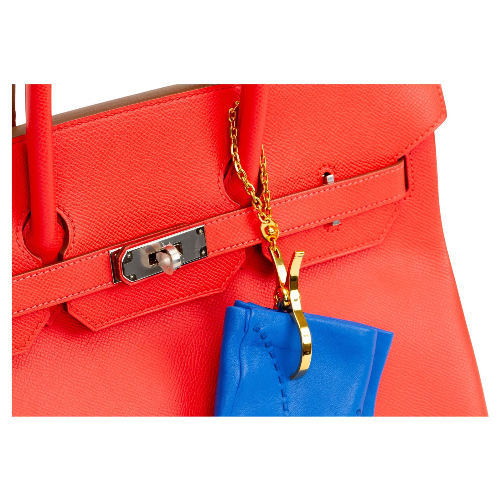 Hermes Filou Gold Plated Metal Glove Clip Accessory: Hermes Filou Gold Plated Metal Glove Clip Accessory The Hermes "Filou" Glove Clip is crafted from gold-plated metal and designed to keep your gloves together in a chic and functional way. Attach this