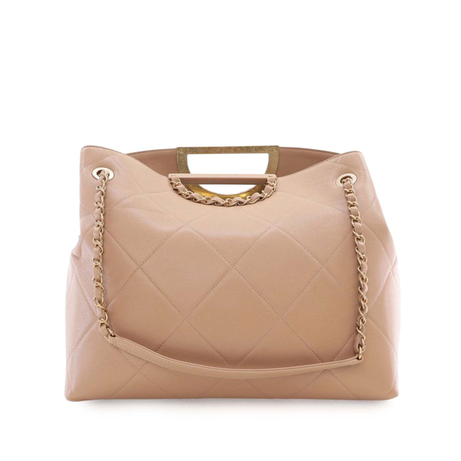 Chanel A Real Catch Quilted Caviar Leather Shopping Tote Bag (1 of 15)