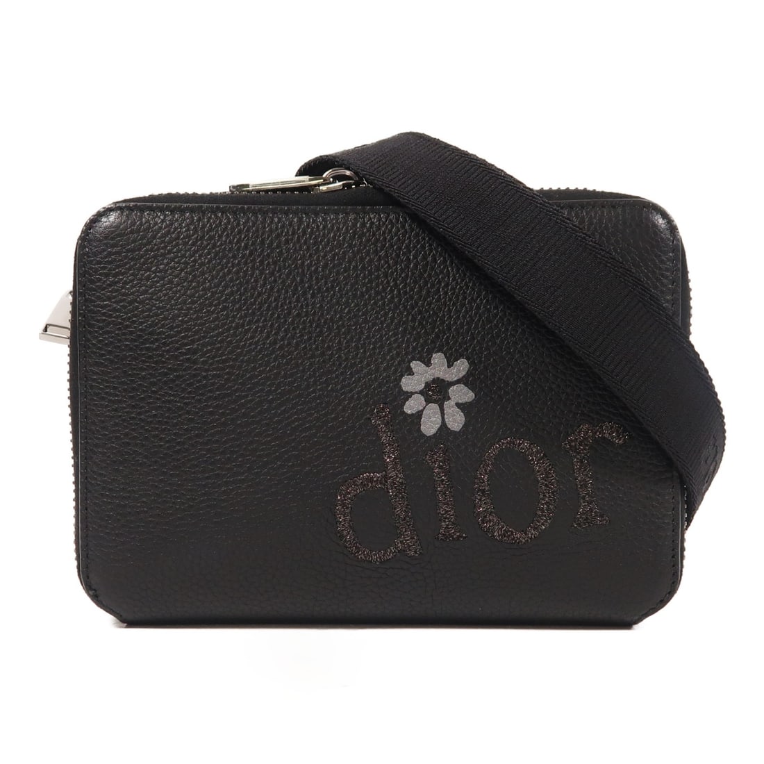 Christian Dior Black Calfskin Leather Shoulder Bag Pouch (1 of 16)