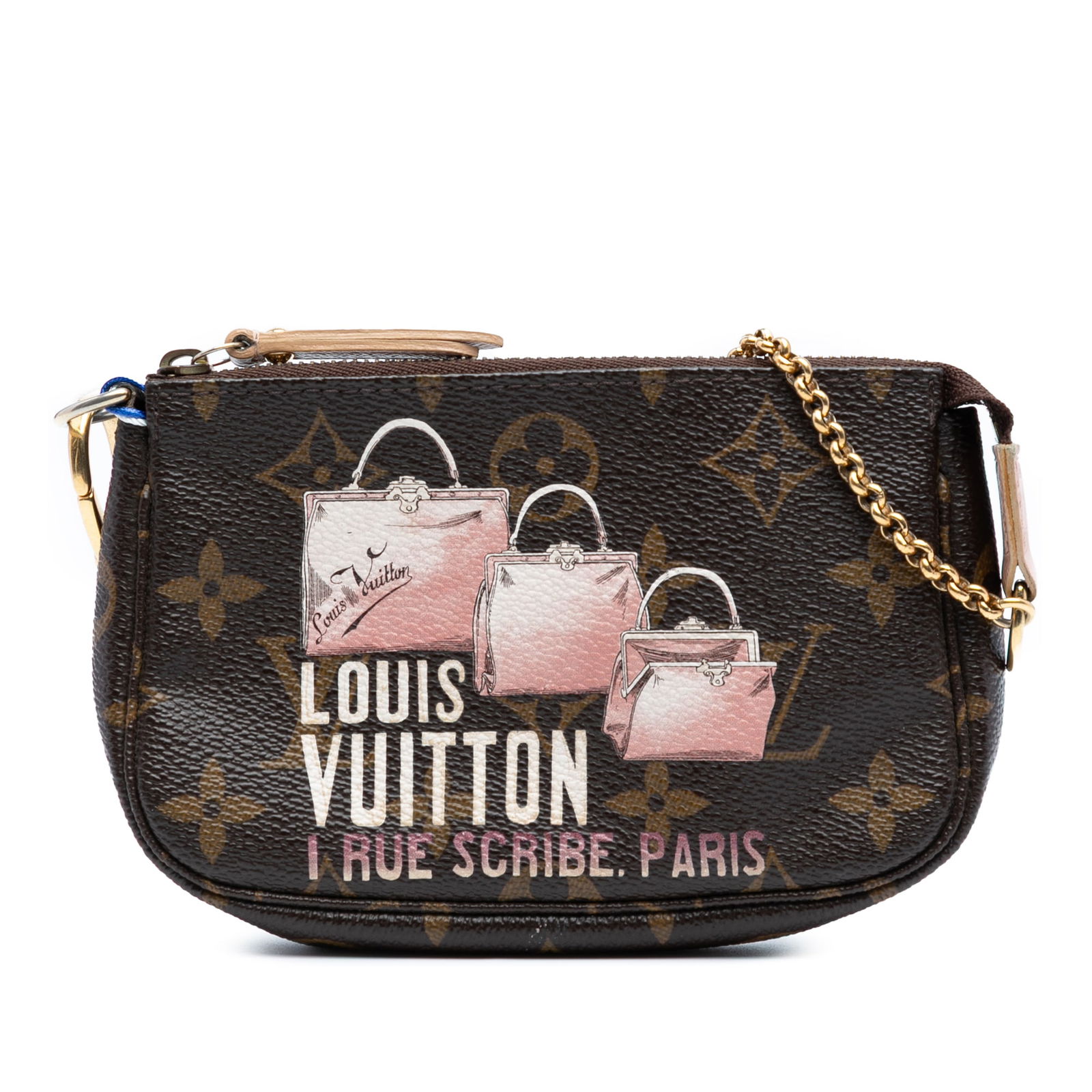 Louis Vuitton Monogram Affiche Mini Pochette Accessoires Brown Fabric Bag (1 of 7)