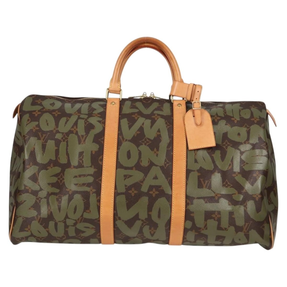 Khaki Keepall Travel Bag by Louis Vuitton (1 of 2)