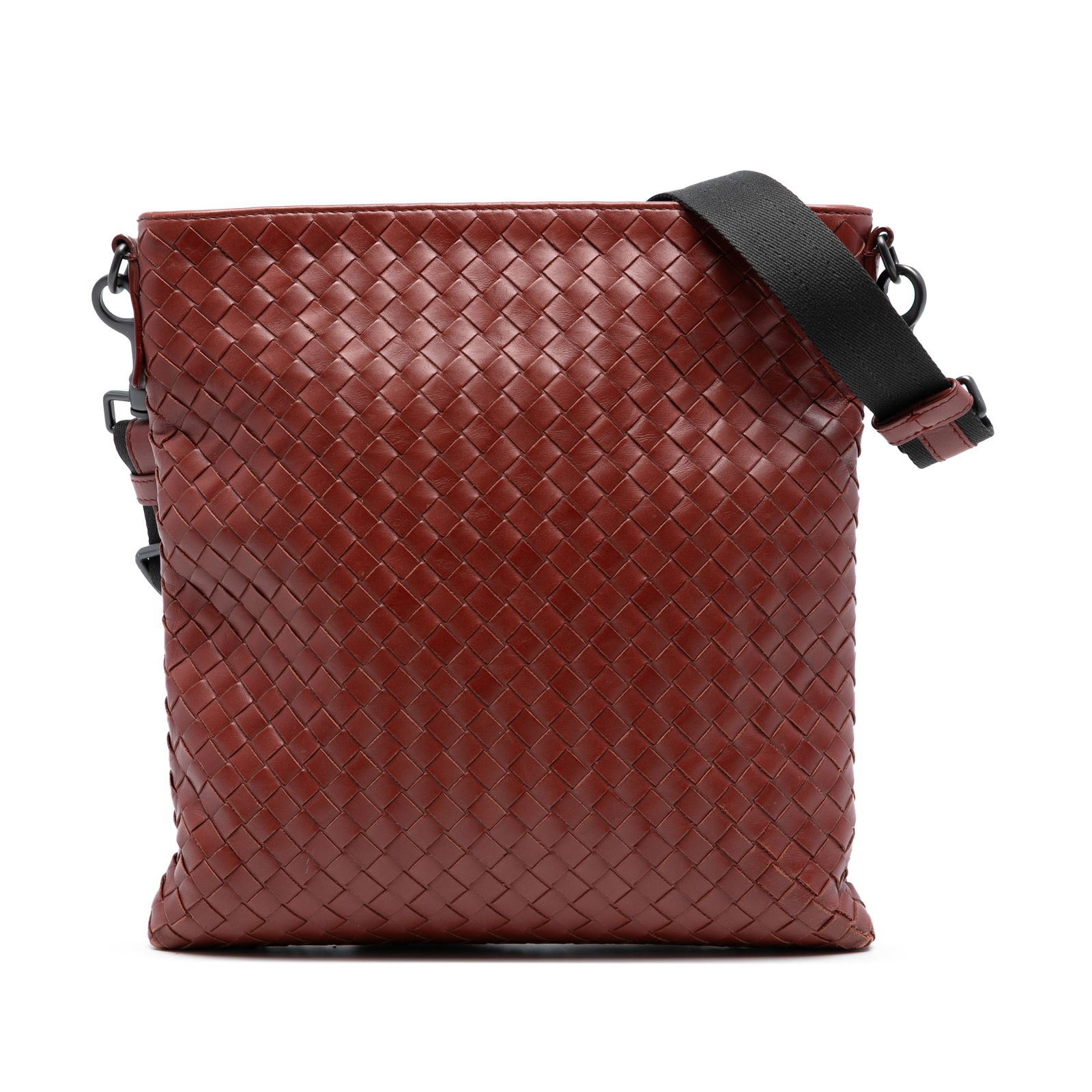 Bottega Veneta Red Nappa Intrecciato Leather Crossbody Bag (1 of 6)