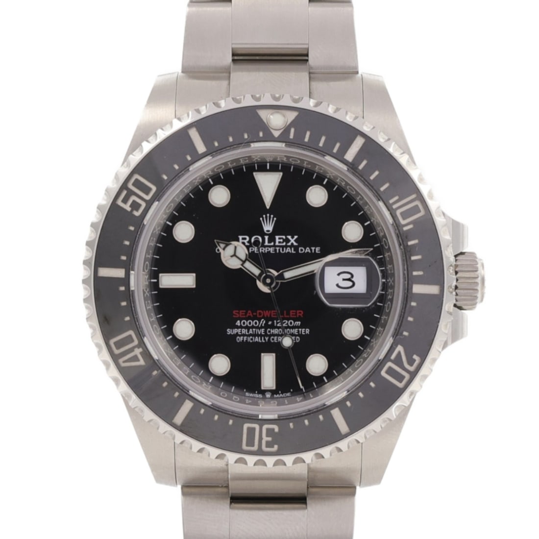 Sea Dweller 126600 Automatic Stainless Steel Black Dial Rolex Watch: Sea Dweller 126600 Automatic Stainless Steel Black Dial Rolex Watch This ROLEX Sea Dweller Automatic Watch 126600 features a stainless steel case and band with a striking black dial. Designed with aut