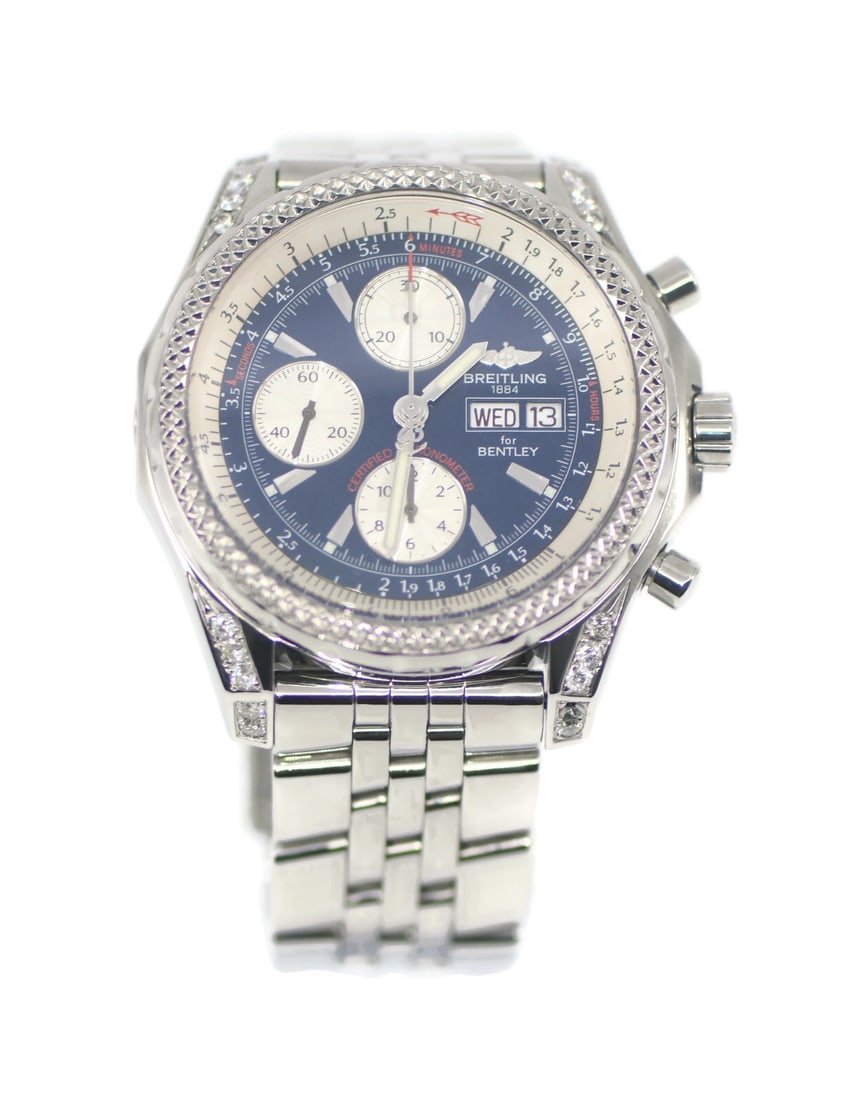 Breitling Bentley GT A13362 Stainless Steel Watch with Blue Dial (1 of 3)