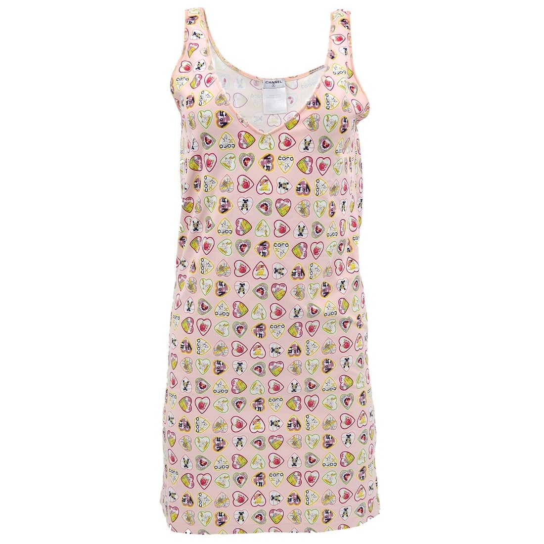 Chanel Pink Valentine Summer Tank Dress Vintage Style #38 (1 of 10)