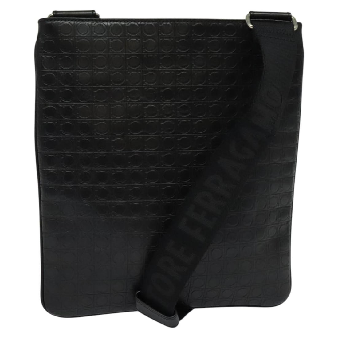 Black Gancini Shoulder Bag by Salvatore Ferragamo (1 of 1)