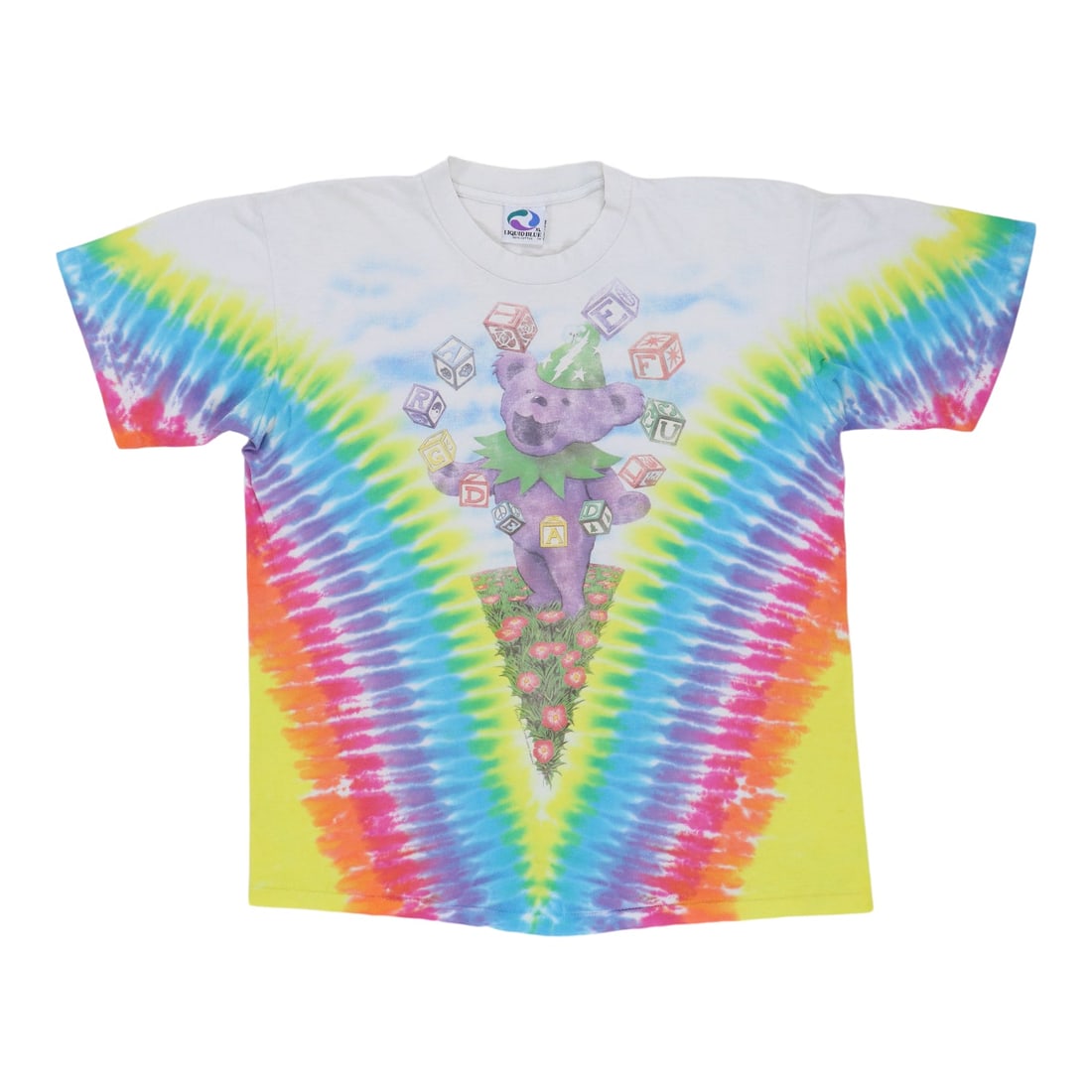 1991 Grateful Dead Vintage Liquid Blue Tie Dye Shirt (1 of 6)