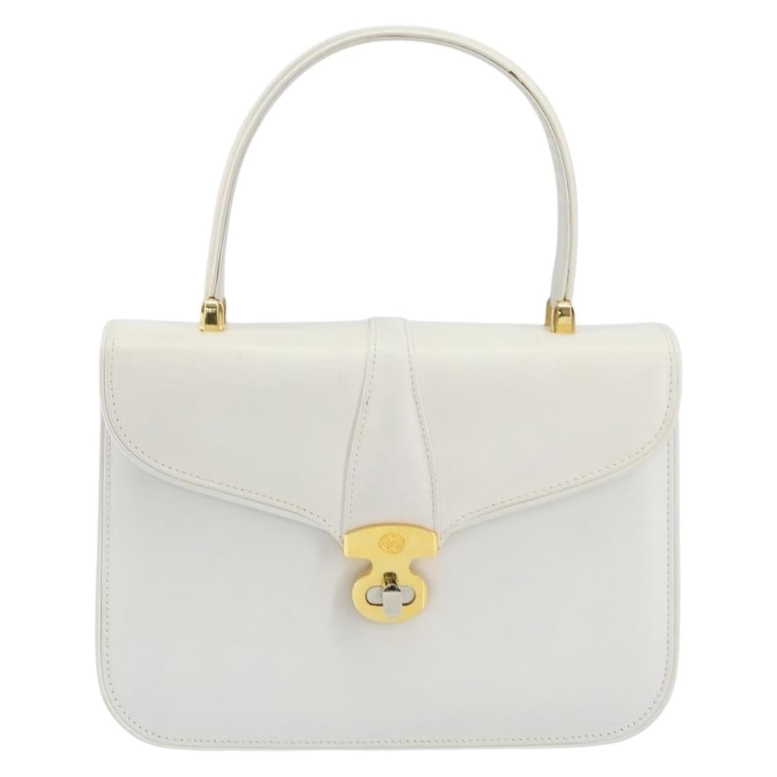 White Gucci Vintage Women's Handbag with Wear (1 of 2)