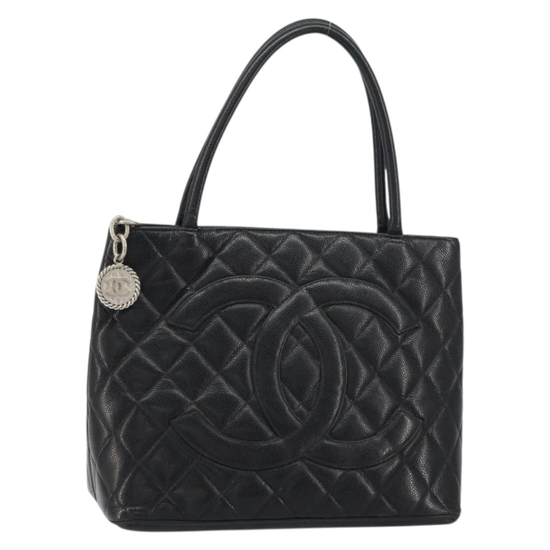 Black Medallion Tote Bag by Chanel (1 of 1)