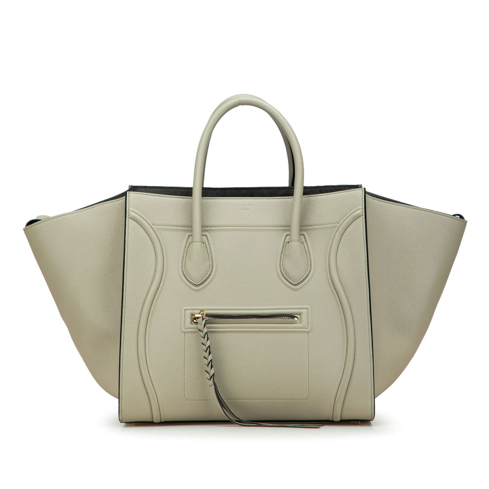 Celine Medium Leather Luggage Phantom Tote Brown Italy (1 of 11)