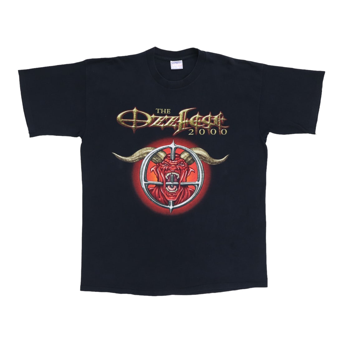 2000 Ozzy Osbourne Ozzfest Vintage Black Tour Shirt: 2000 Ozzy Osbourne Ozzfest Vintage Black Tour Shirt Celebrate the legacy of Ozzy Osbourne with this original vintage 2000 Ozzfest Tour Shirt. This true vintage piece features striking front and back g