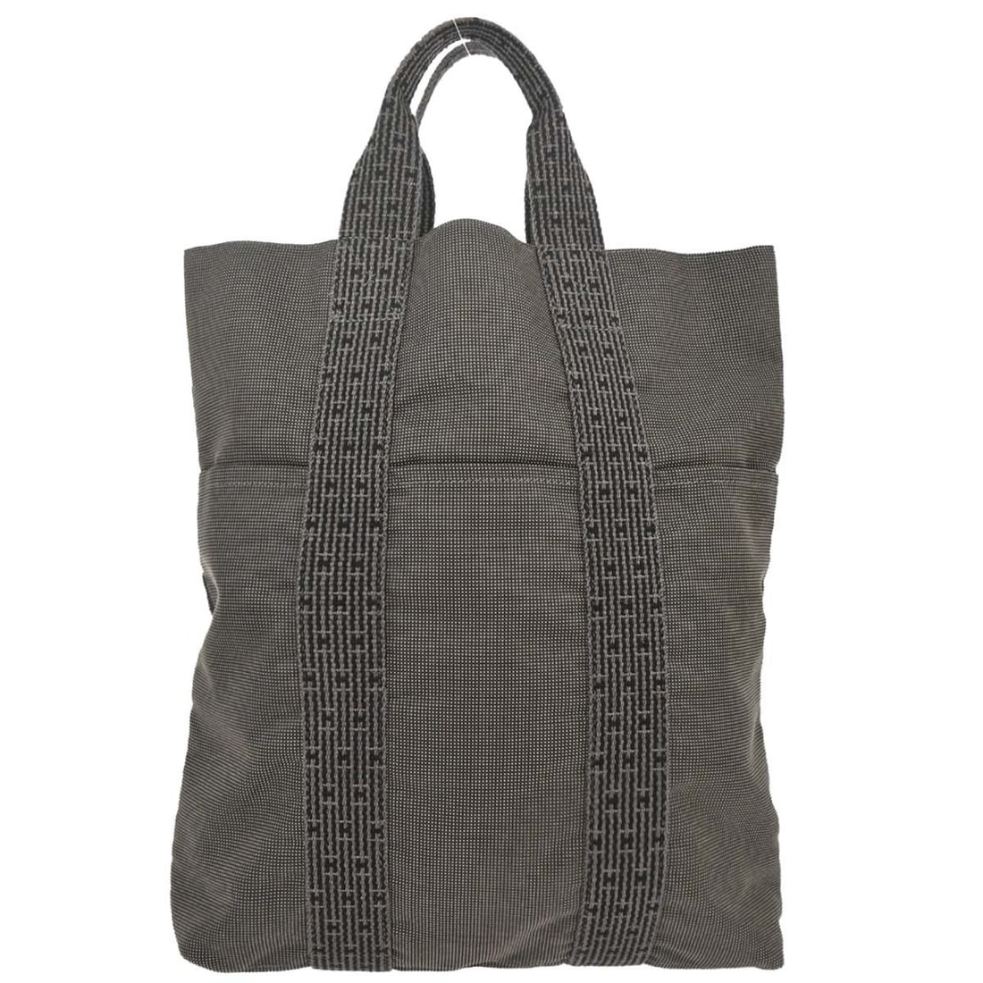 Hermes Gray Canvas Herline Cabas Medium Tote Bag (1 of 10)