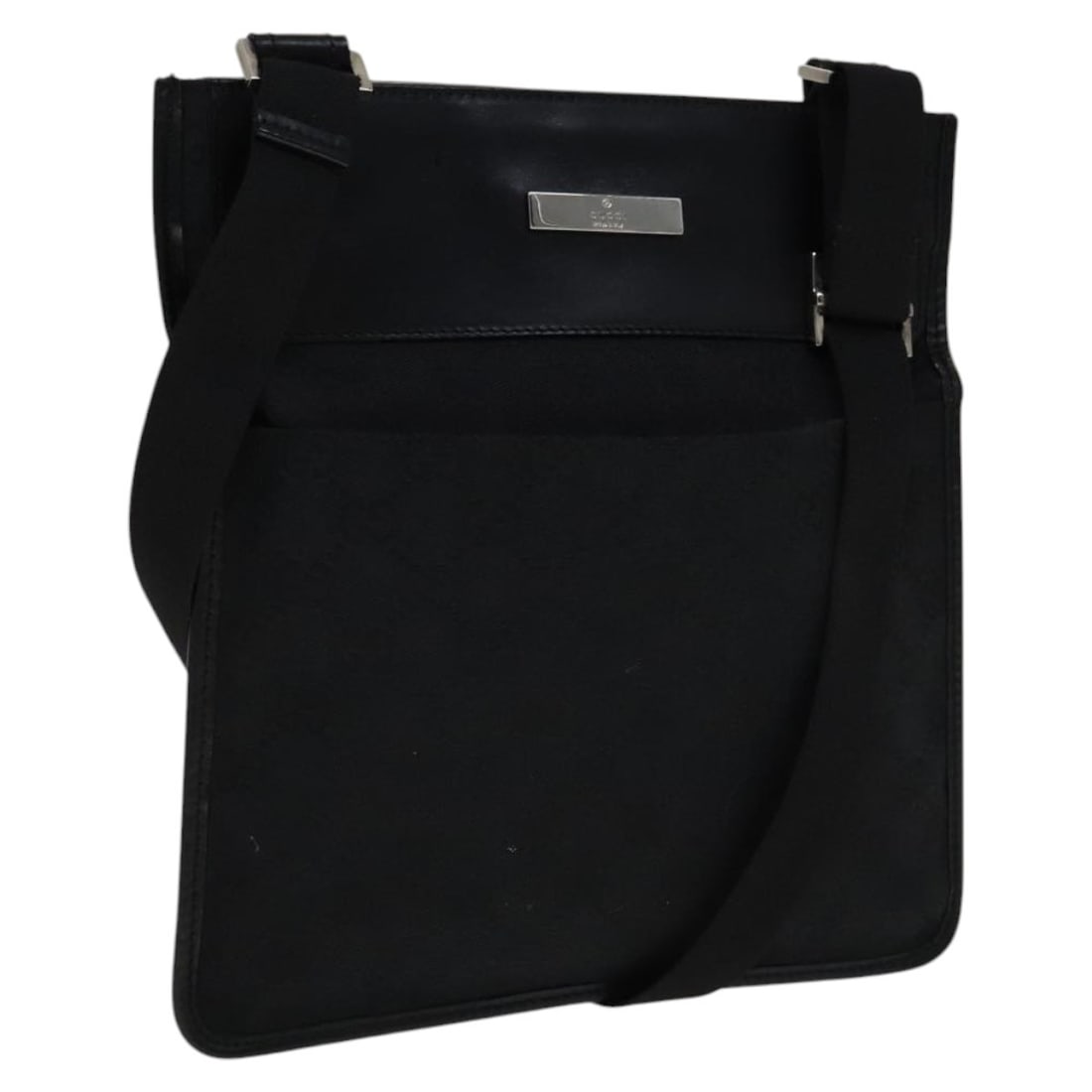 GUCCI GG Canvas Black Shoulder Bag Model 27639 Auth Italy (1 of 18)