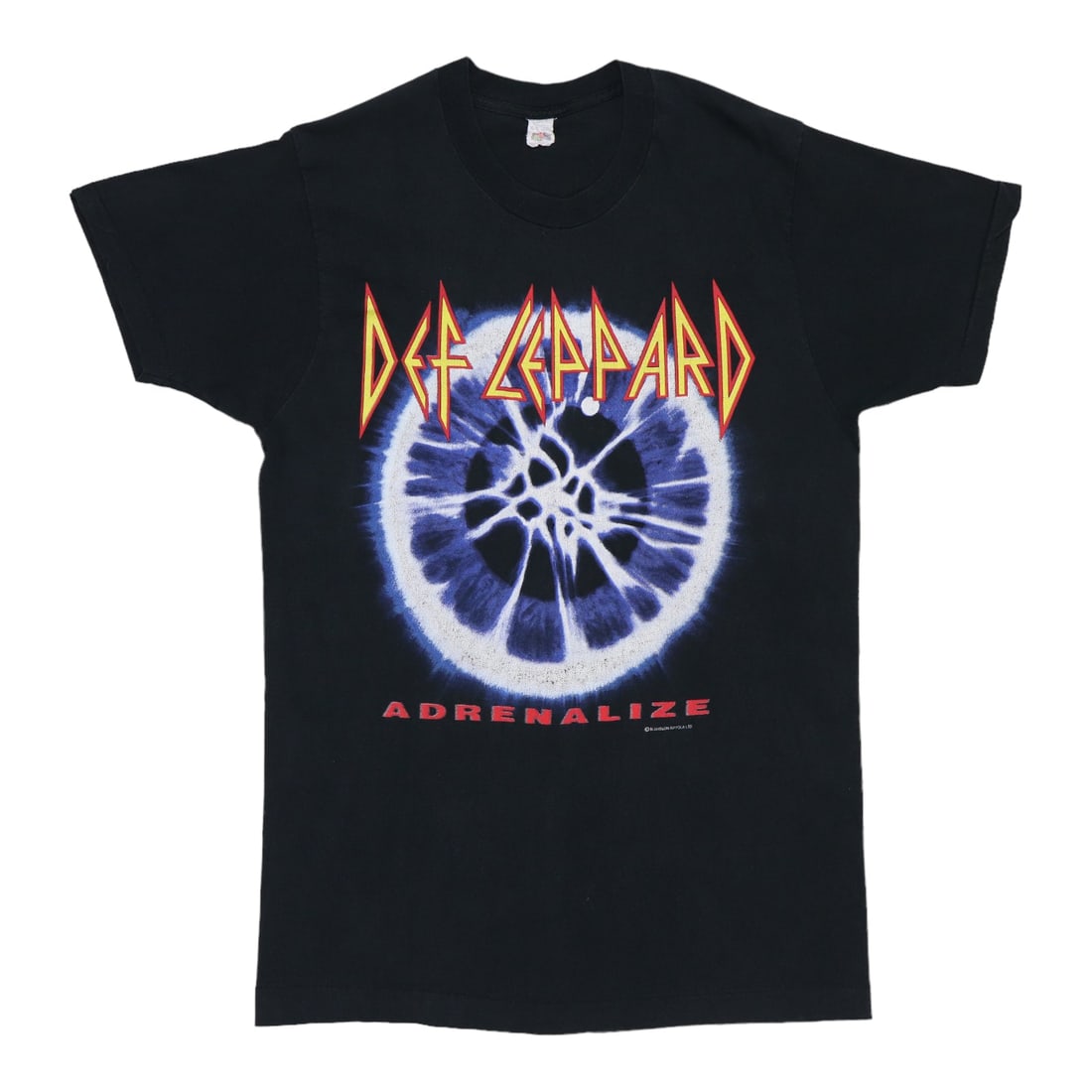 1992 Def Leppard Adrenalize Tour Vintage Black Shirt: 1992 Def Leppard Adrenalize Tour Vintage Black Shirt Embrace the nostalgia of rock music with this original vintage 1992 Def Leppard Adrenalize Tour Shirt. A genuine collector's item, this shirt featu