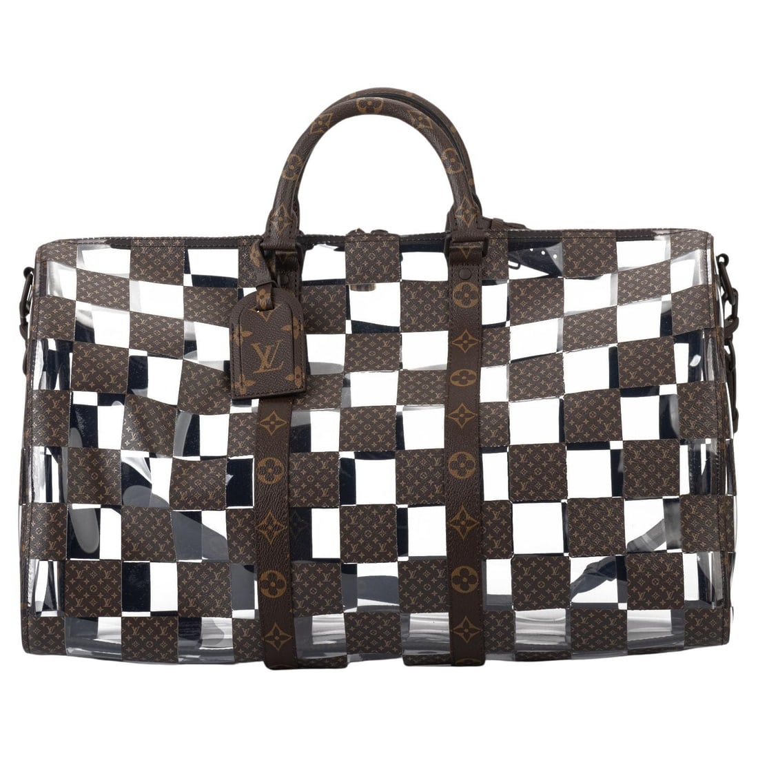 Louis Vuitton Monogram Chess Keepall 50 Virgil Abloh Fall Winter 2022: Louis Vuitton Monogram Chess Keepall 50 Virgil Abloh Fall Winter 2022 Introducing the Louis Vuitton Monogram Chess Keepall 50, a stunning piece designed by Virgil Abloh for the Fall Winter 2022 collec