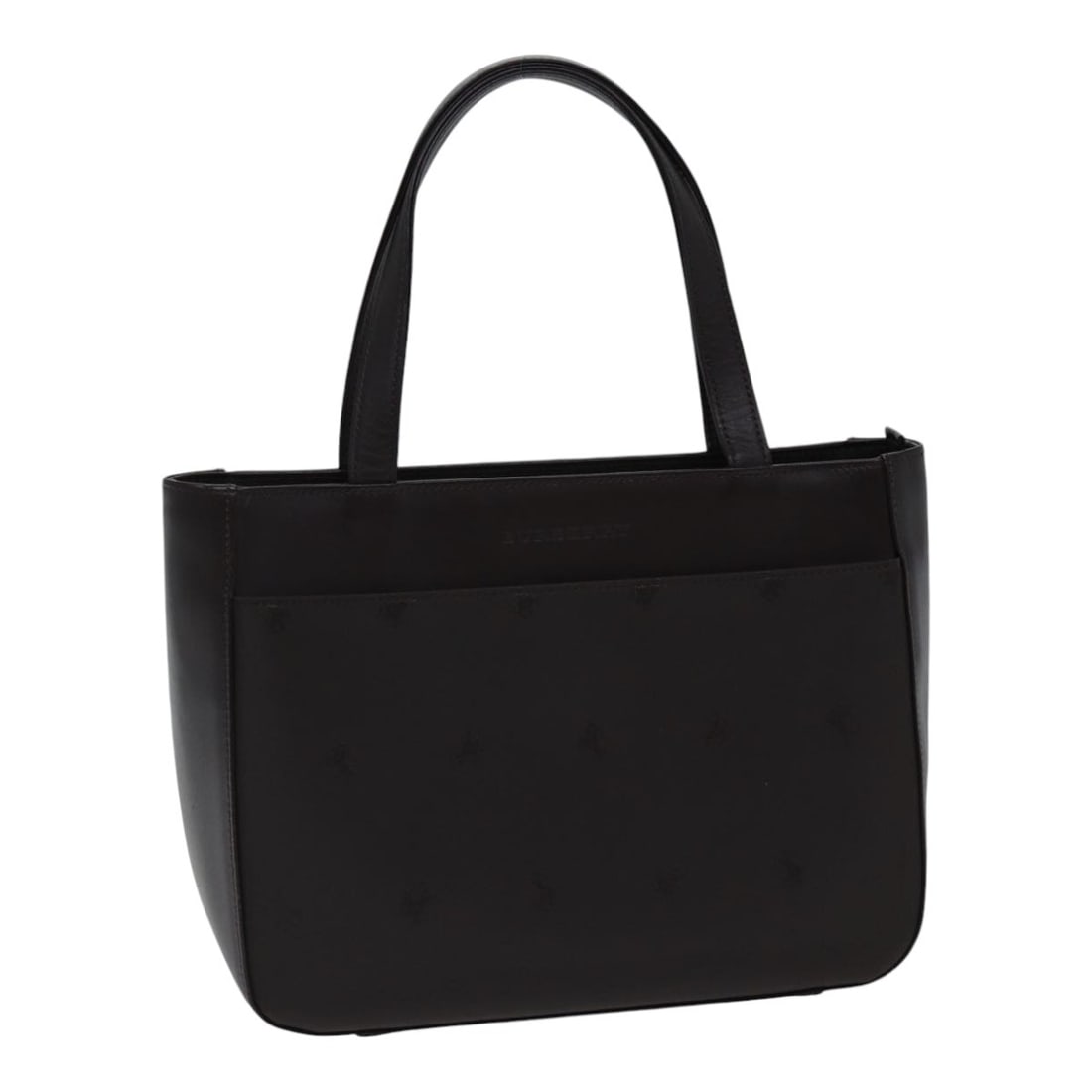 Brown Vintage Shoulder Bag by Burberry: Brown Vintage Shoulder Bag by Burberry This vintage Burberry shoulder bag features a brown exterior with slight rubbing on the surface, handle, and corners, as well as scratches on the metal fittings.