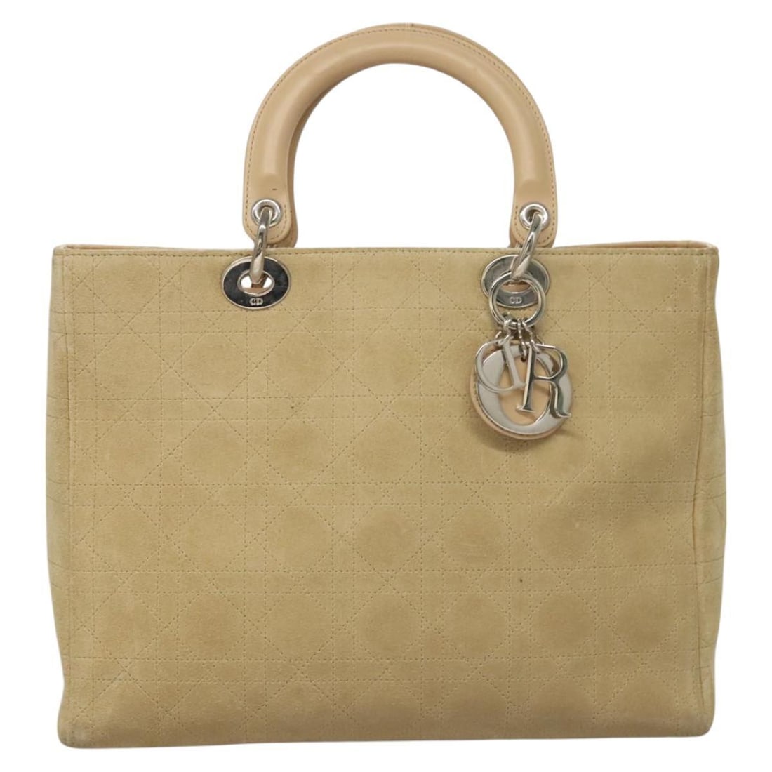Lady Dior Handbag in Beige by Christian Dior (1 of 2)