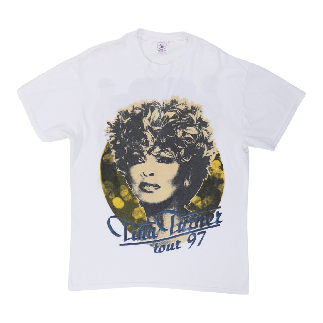 1997 Vintage Tina Turner Cyndi Lauper Tour Shirt 100% Cotton White (1 of 5)