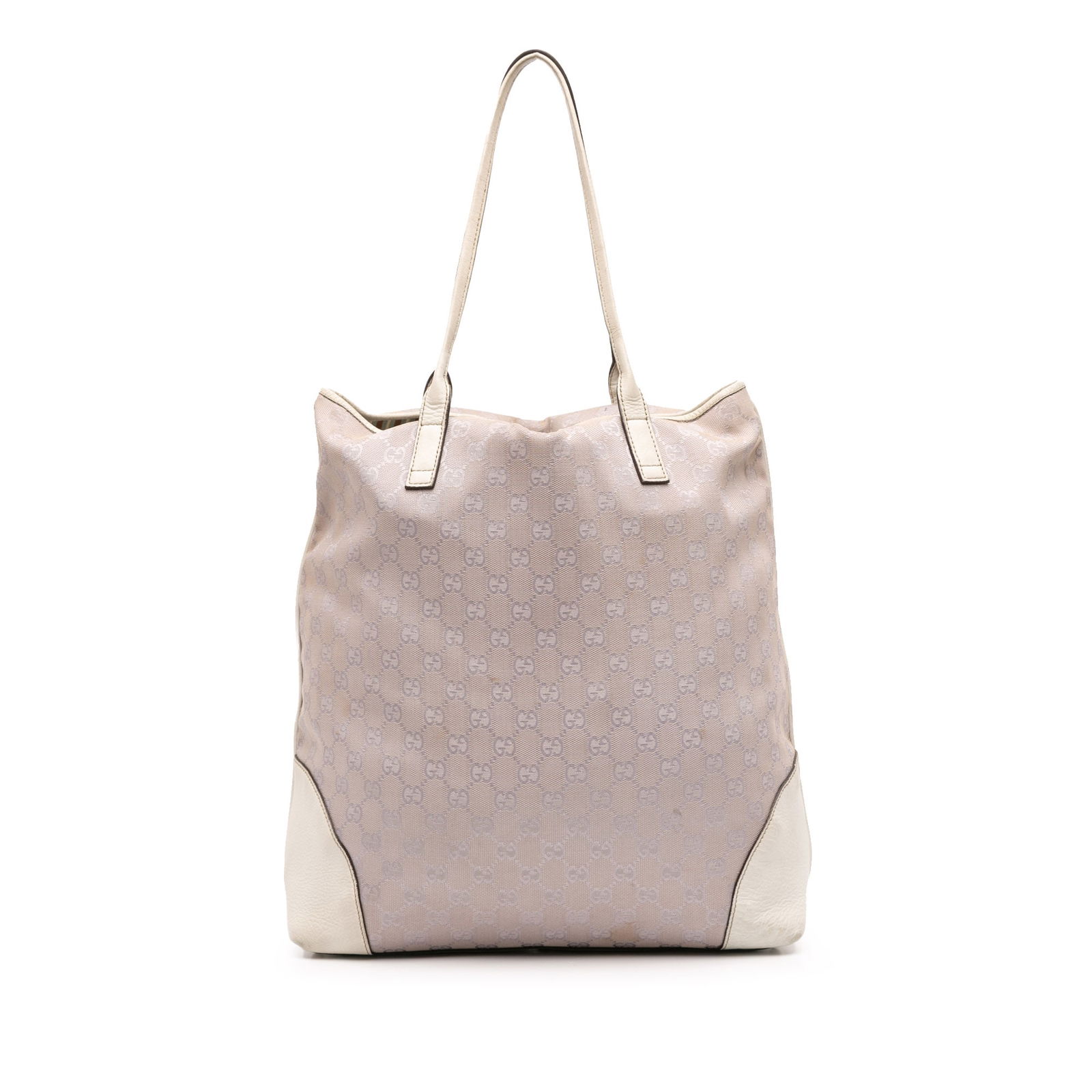 Gucci GG Canvas Tote Bag Gray Leather Trim Italy: Gucci GG Canvas Tote Bag Gray Leather Trim Italy This Gucci GG Canvas Tote is a stylish and functional accessory, crafted from durable canvas with elegant leather trim. It features flat leather straps