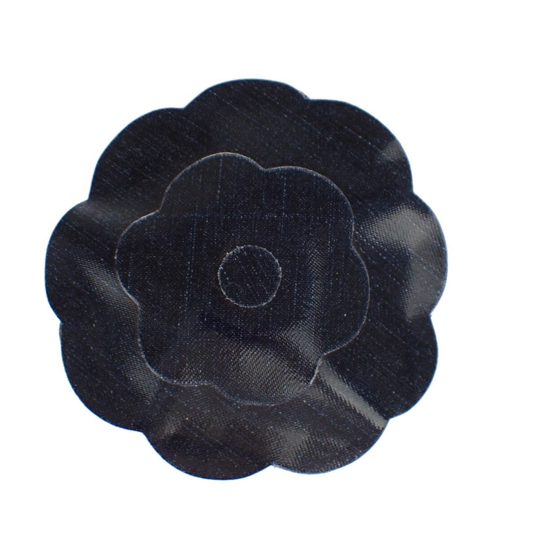 Navy Camellia Brooch in Fabric by Chanel (1 of 1)