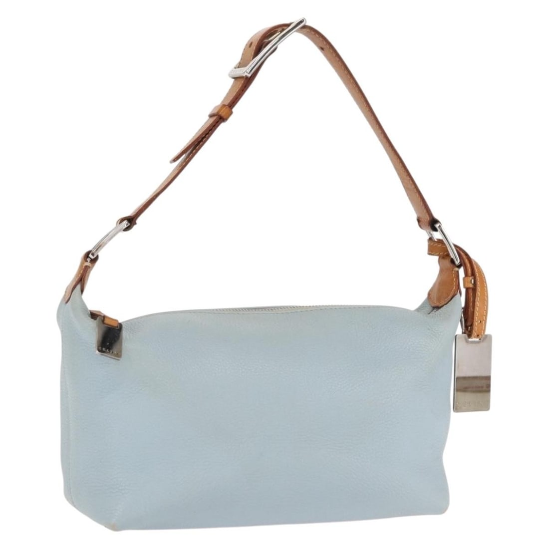 Vintage Celine Blue Shoulder Bag Leather (1 of 1)