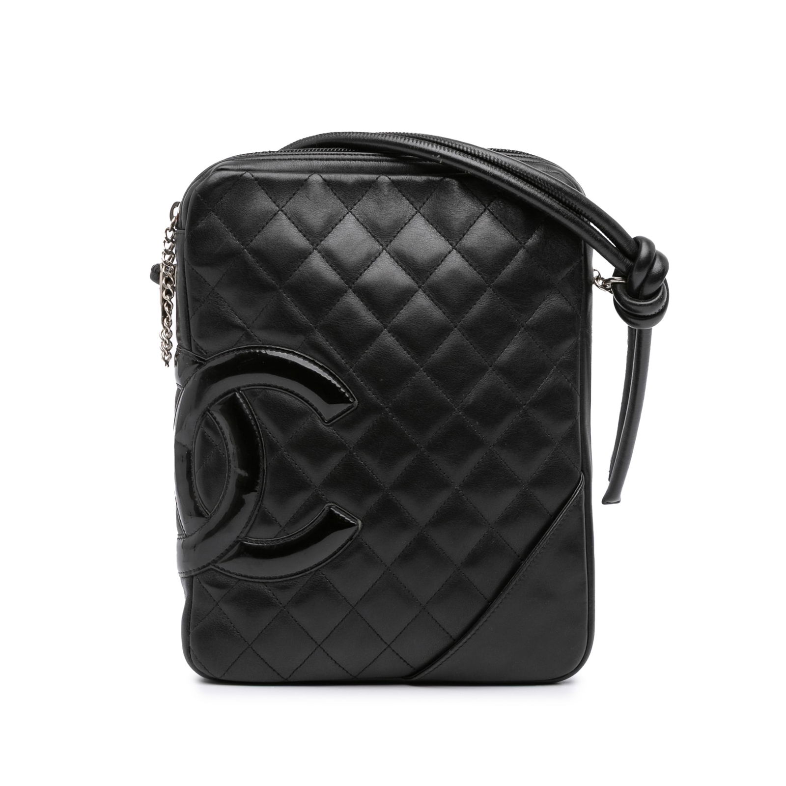 Chanel Black Lambskin Cambon Ligne Crossbody Bag Italy (1 of 10)