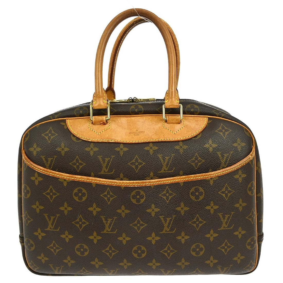 Pre-Owned Louis Vuitton Deauville Bowling Bag Brown Monogram Canvas (1 of 1)